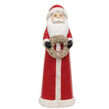 Santa Figure/ shelf sitter- 5.5"H - Wreath