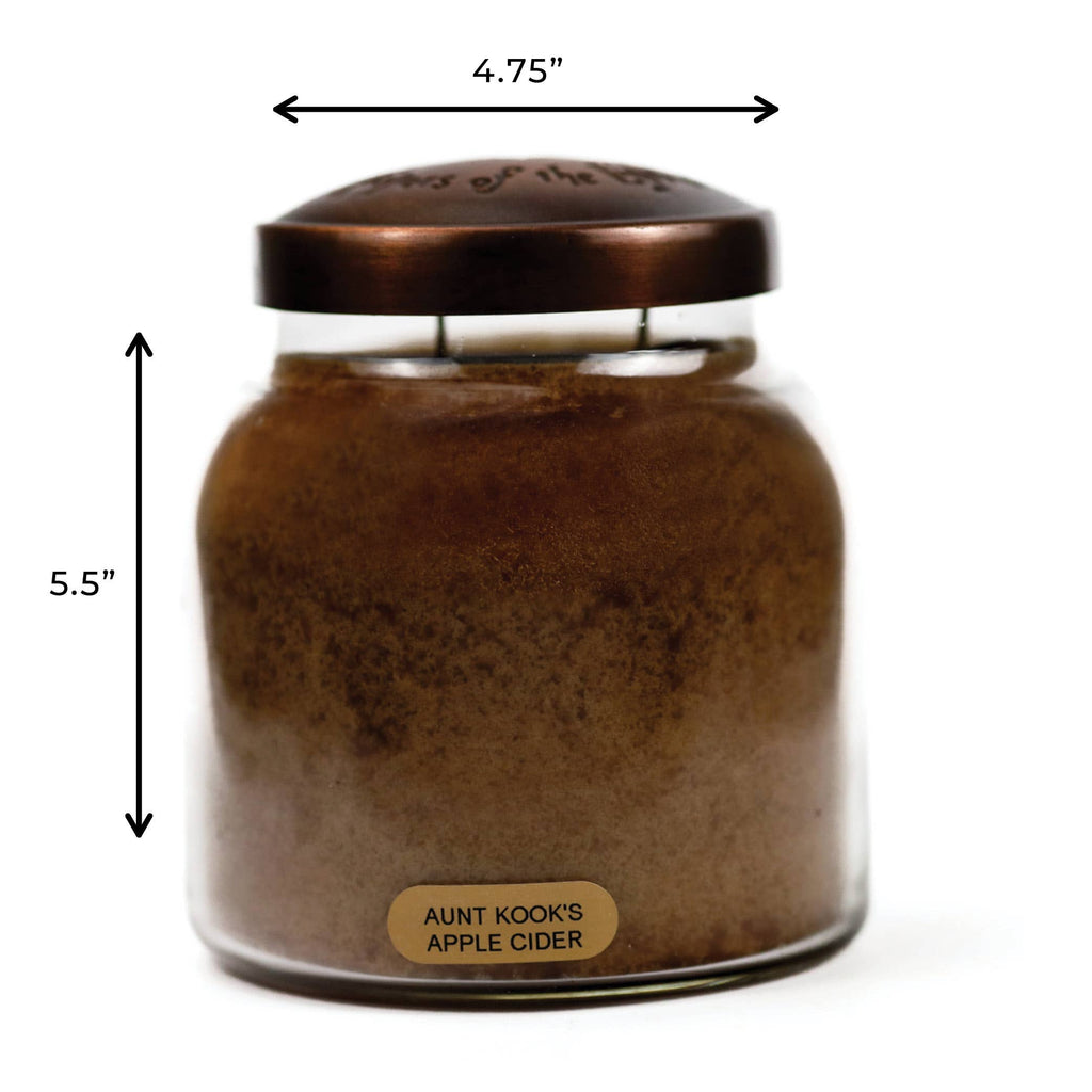 Aunt Kook's Apple Cider – 34oz Fall Scented Jar Candle