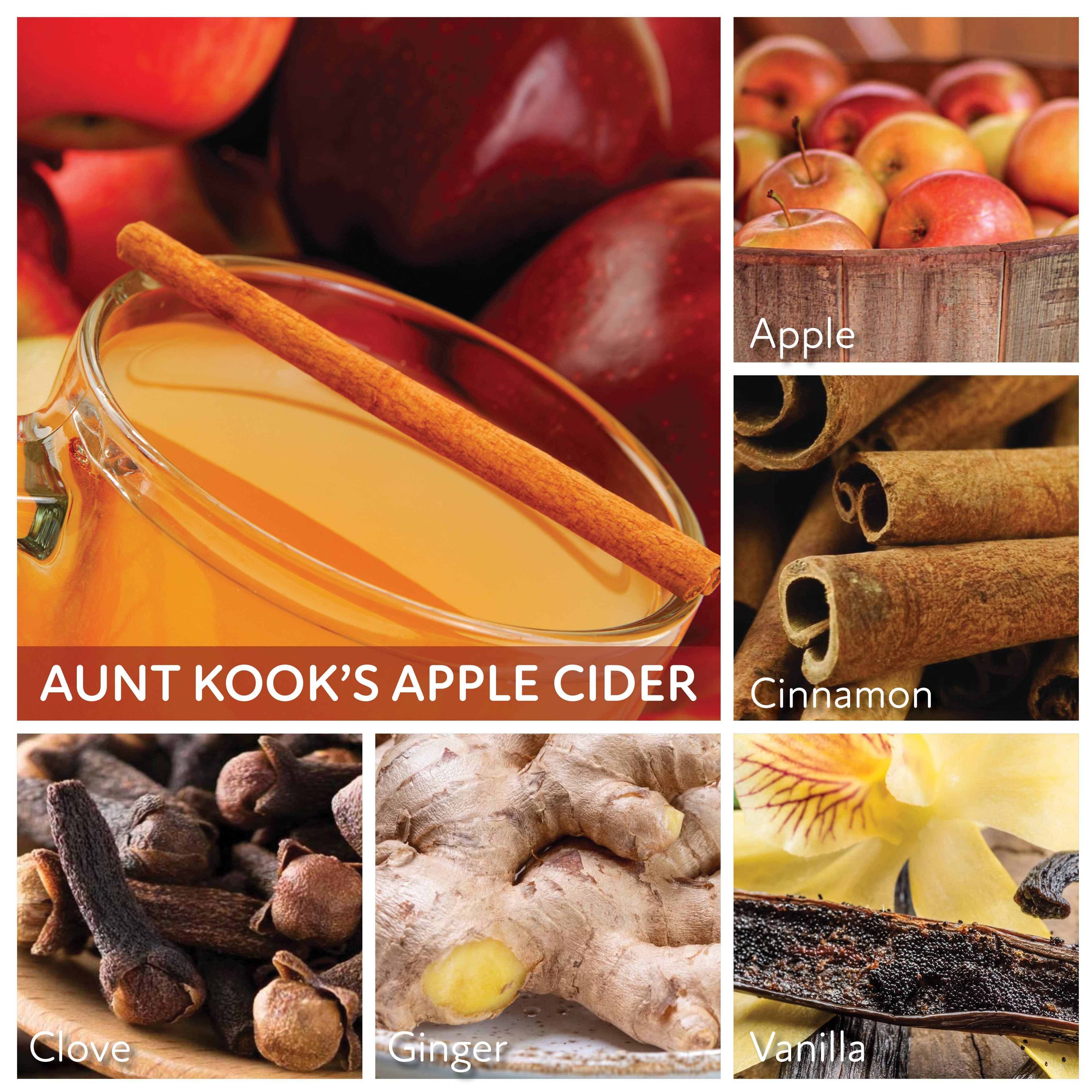 Aunt Kook's Apple Cider – 34oz Fall Scented Jar Candle
