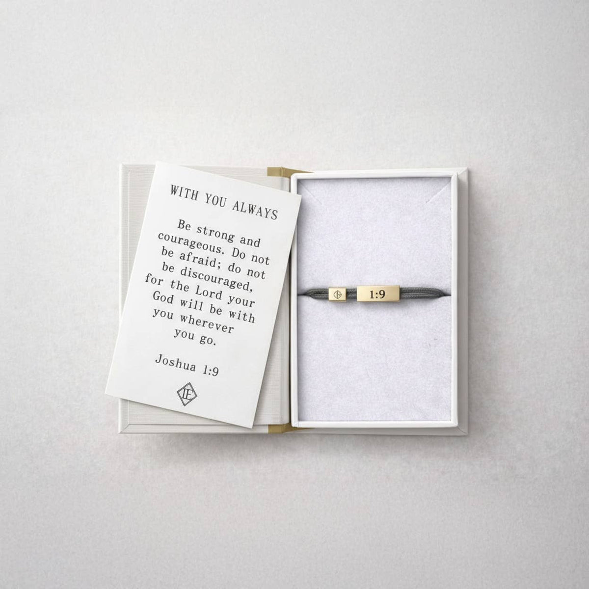 Sentiment Cord Bracelet-Joshua 1:9, With You Always