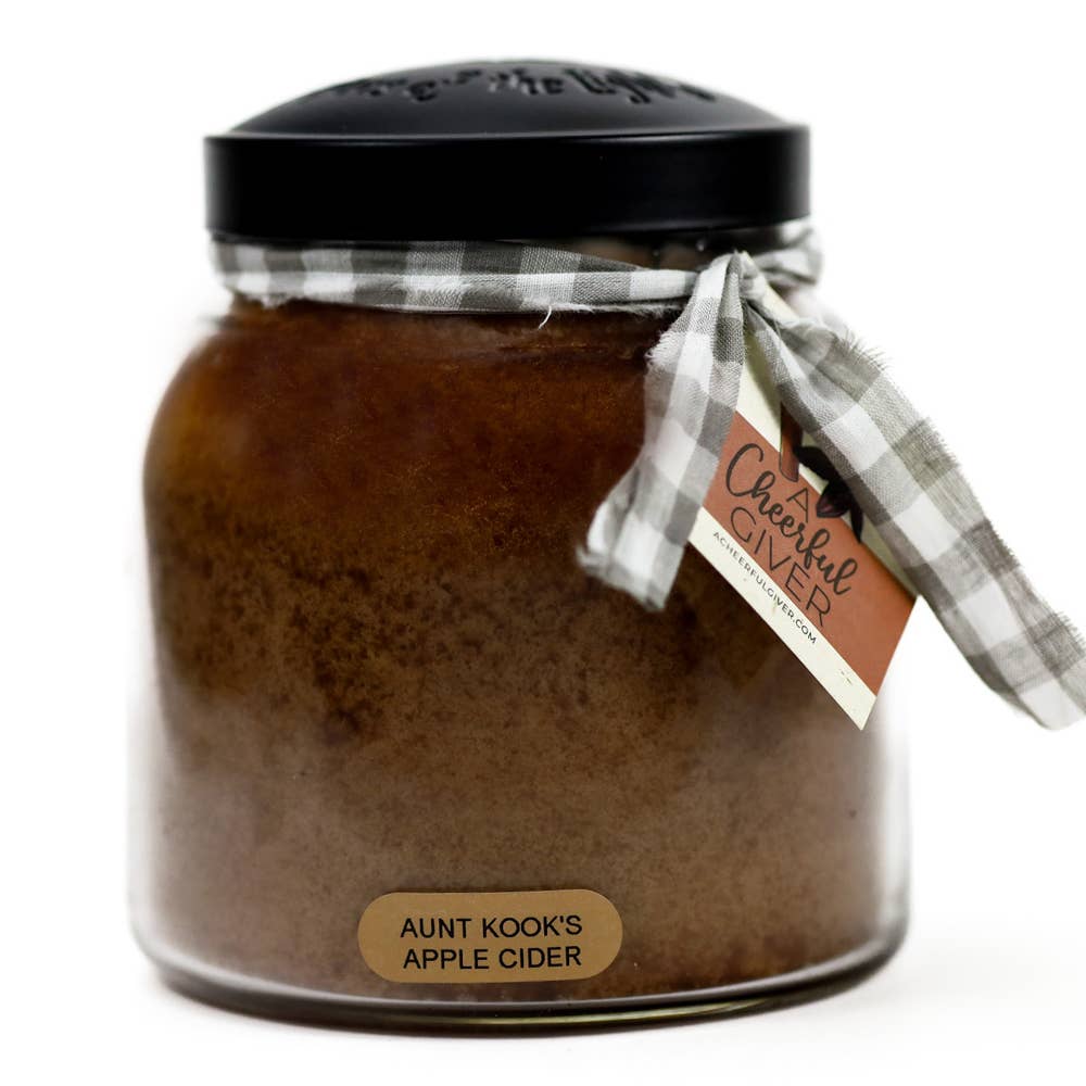 Aunt Kook's Apple Cider – 34oz Fall Scented Jar Candle