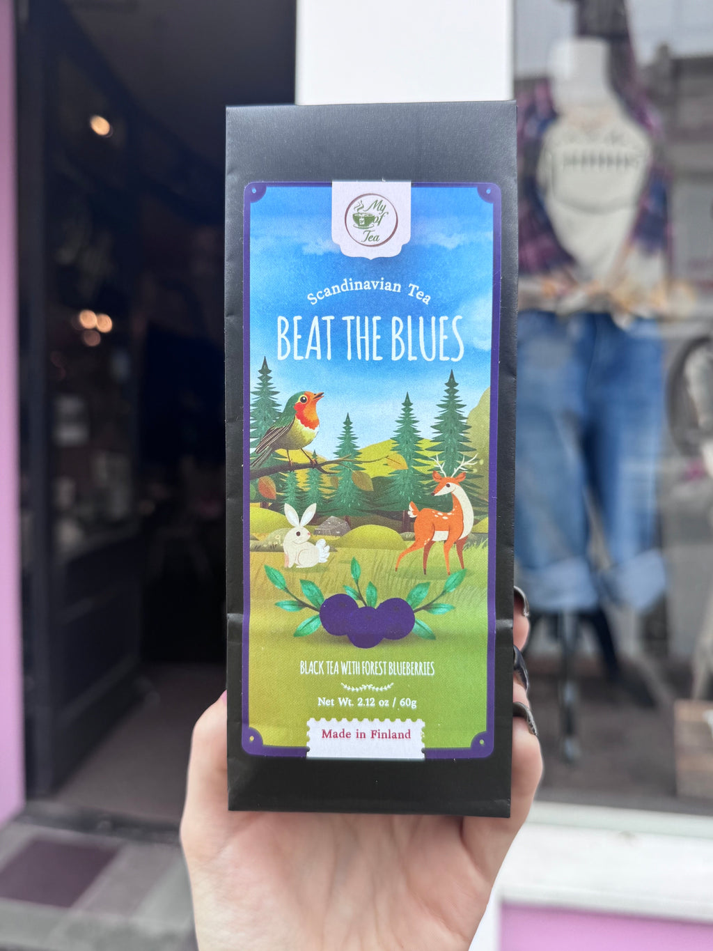 Beat the Blues Forest blueberry Black loose leaf Tea
