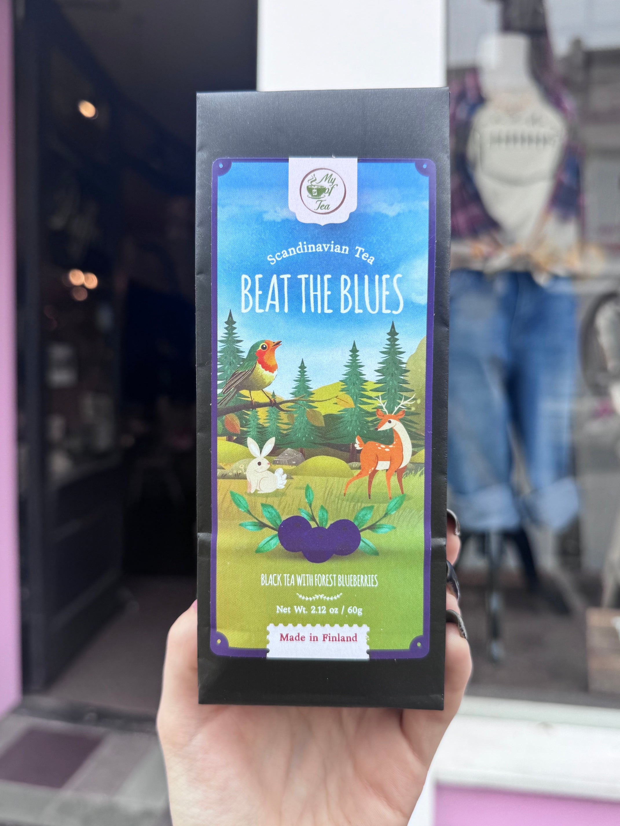 Beat the Blues Forest blueberry Black loose leaf Tea