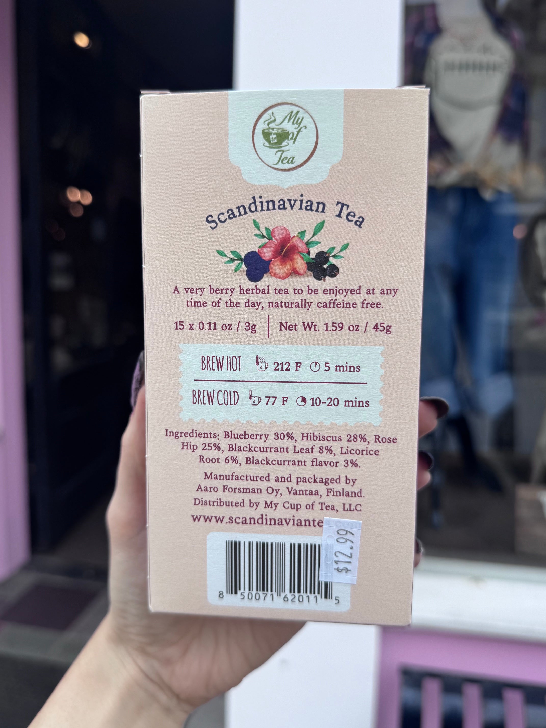 Merry Berries Blueberry Hibiscus herbal Tea Bags
