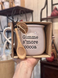 Mudpie Gimme S'more Cocoa Mug and Spoon Set