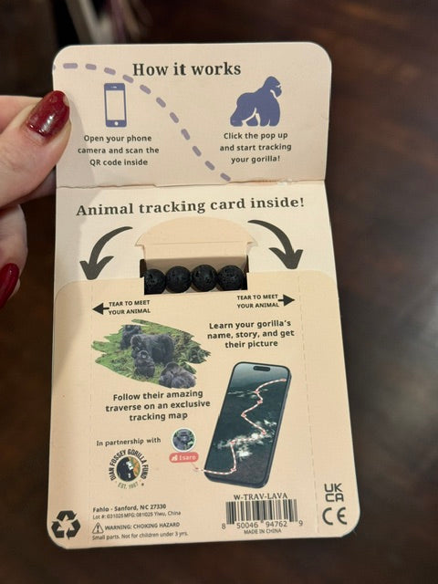 Fahlo Gorilla Animal tracking bracelet