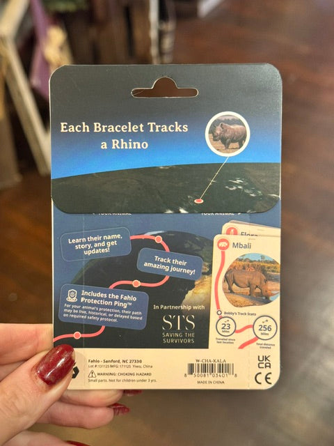 Fahlo Rhino Animal Tracking Bracelet