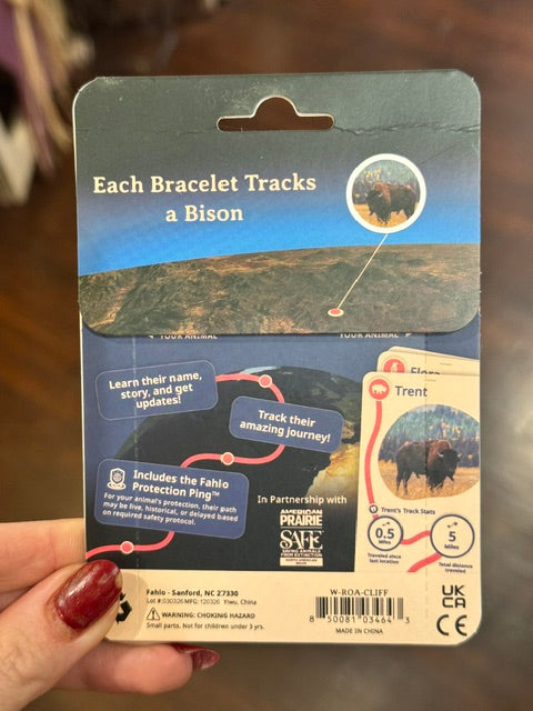 Fahlo Bison Animal Tracking Bracelet
