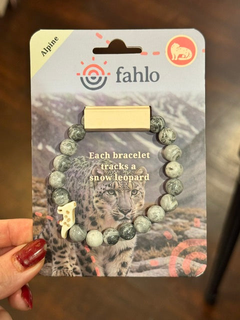 Fahlo Snow Leopard Animal Tracking Bracelet