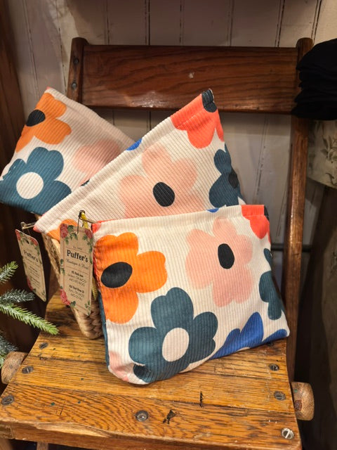 Floral Pouch Zipper Bag
