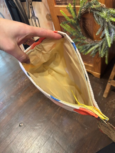 Floral Pouch Zipper Bag