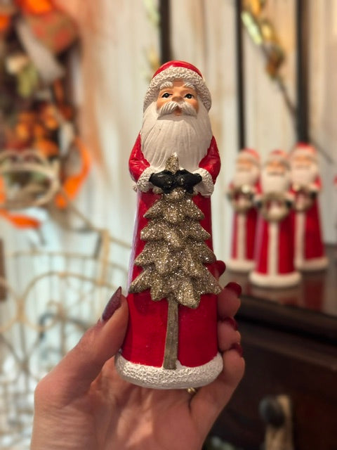 Santa Figure/ shelf sitter- 5.5"H - Tree