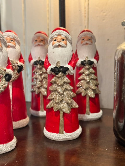 Santa Figure/ shelf sitter- 5.5"H - Tree