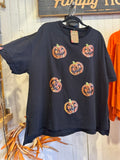 Sequin Jack O' Lantern Drop-shoulder Oversized fit Top- CLEARANCE