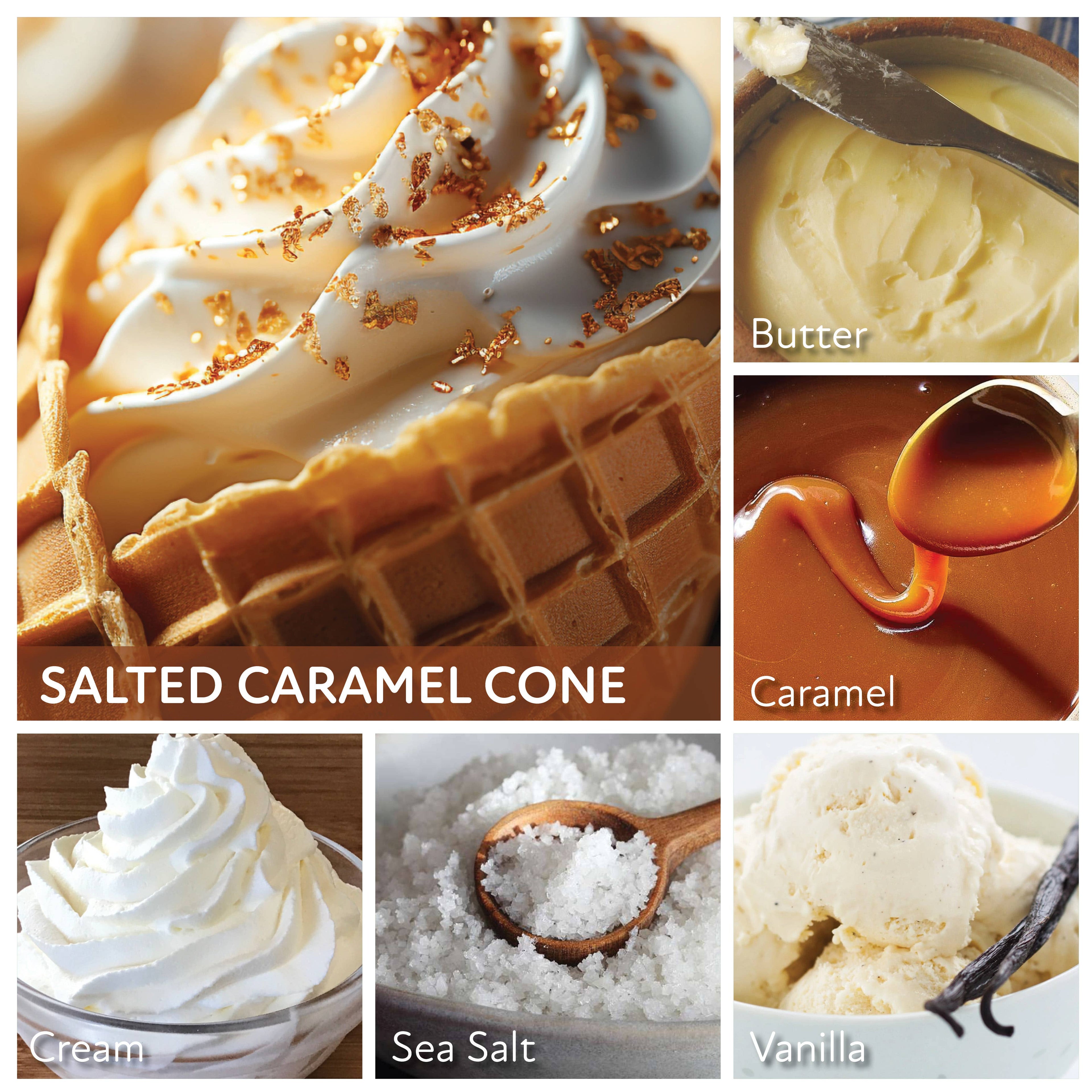 Salted Caramel Cone – 34oz Scented Candle